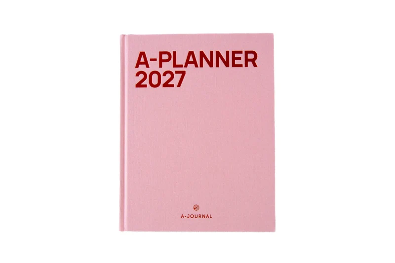 A-Planner Diary 2027 Pink Linen