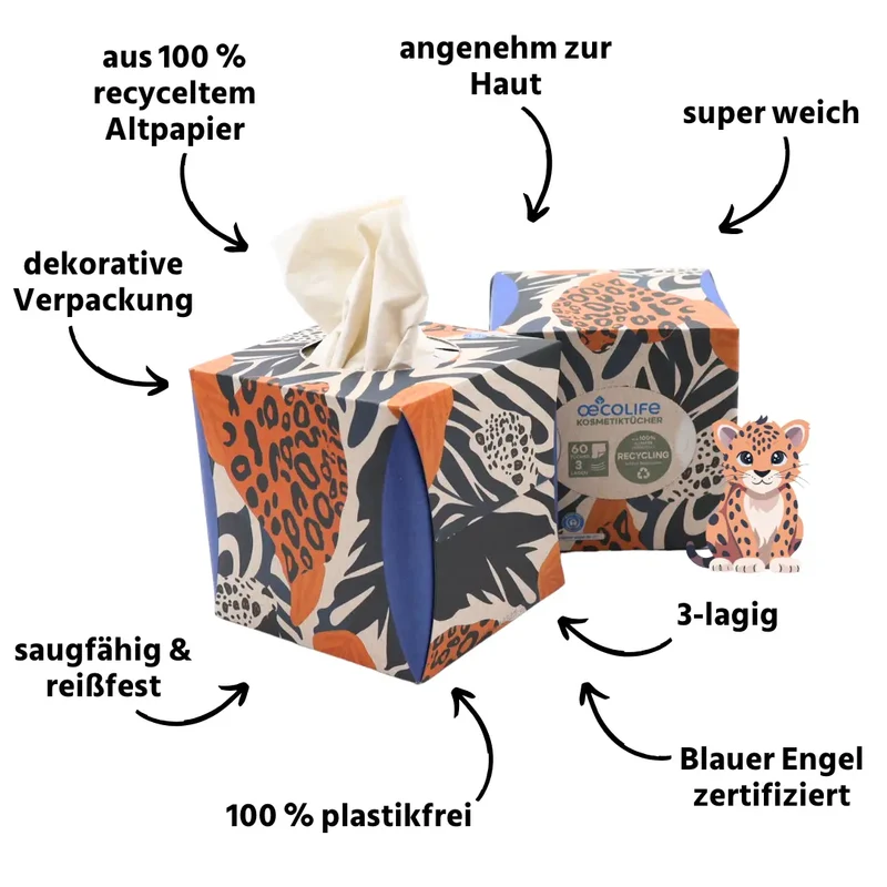 Kosmetiktücher RECYCLING Vorratsbox