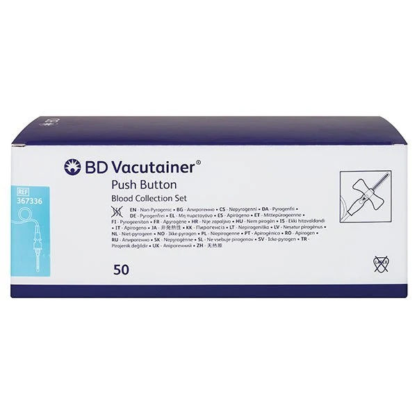 BD Vacutainer Push Button Blutentnahmeset | ohne Luer-Adapter