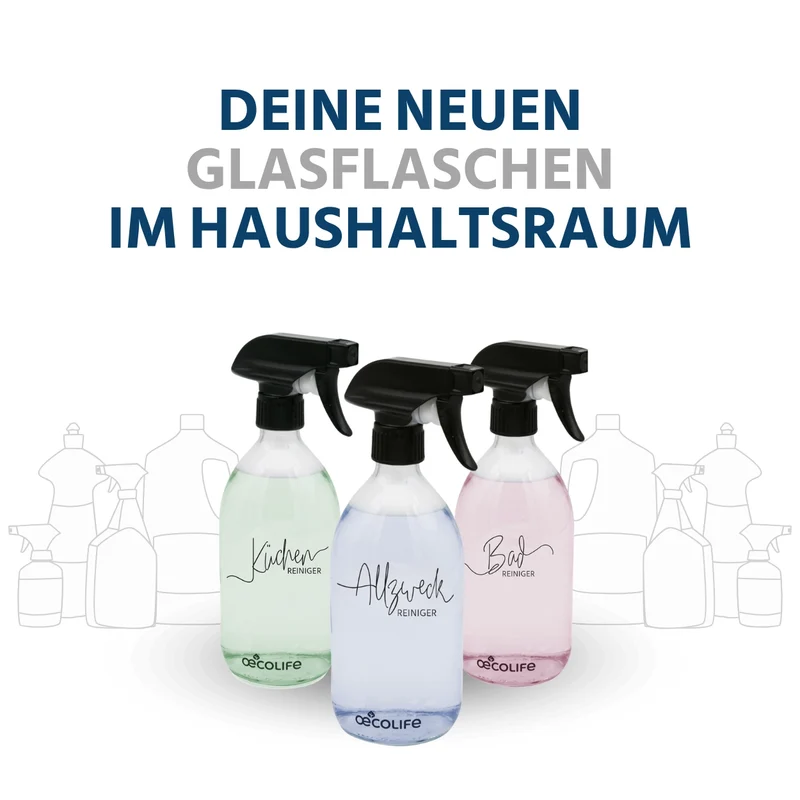 Glasflasche für Badreiniger