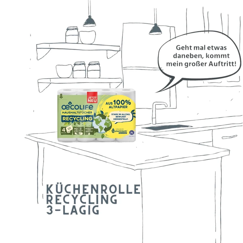 Küchentücher 4er RECYCLING