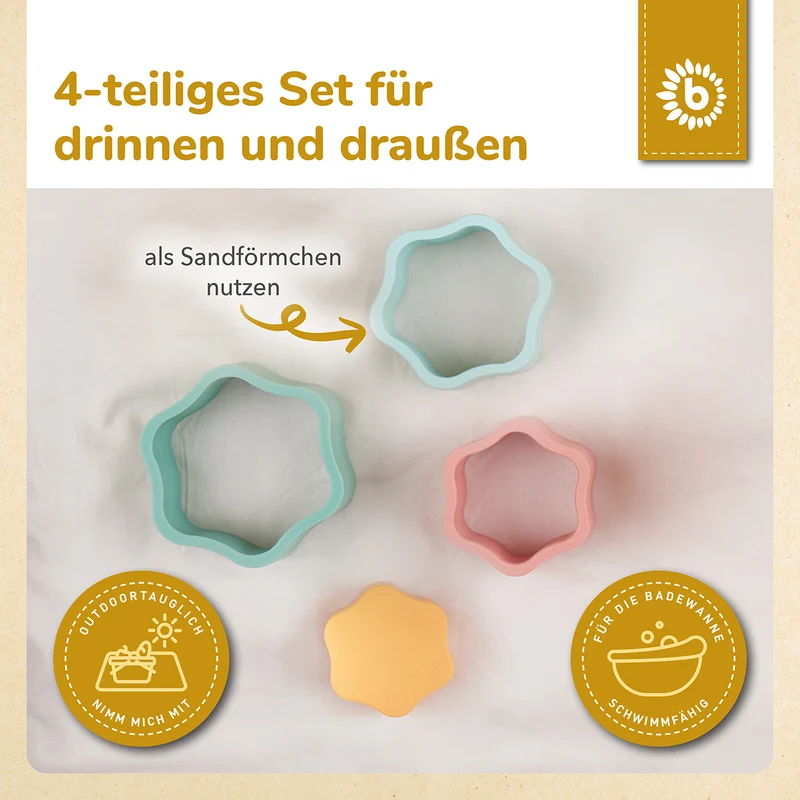 Silikon Stapelspiel Blume Tropical Vibes