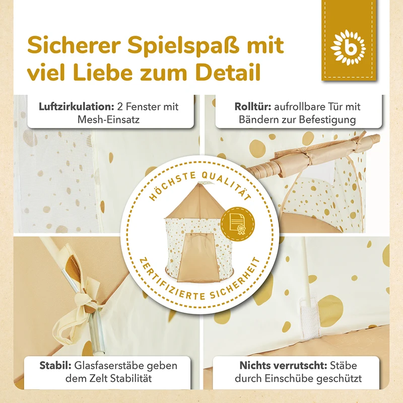 Pop up Spielzelt Dots