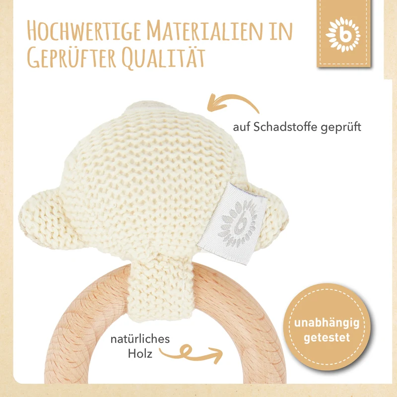 Greifling Schaf mit Rassel