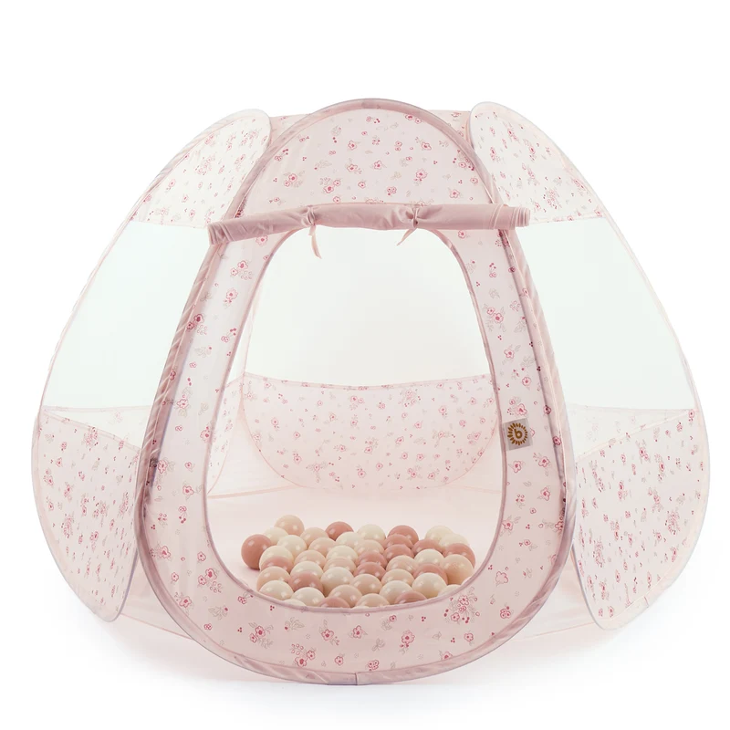 Pop Up Spielzelt und Bällebad Dreamy Flowers mit 50 Bällen