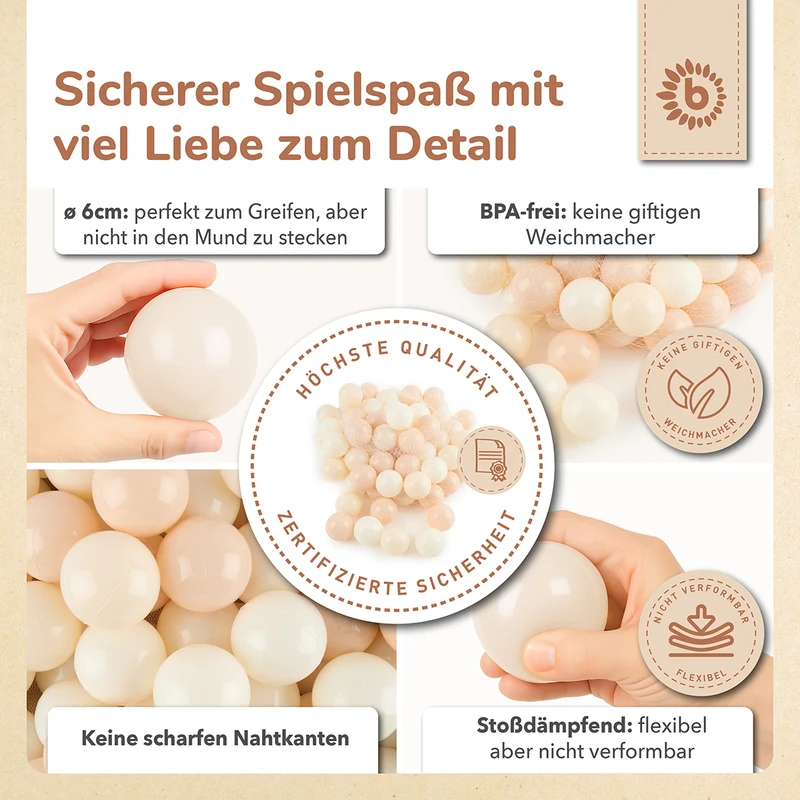 Bälle Vintage Flowers 100 Stück