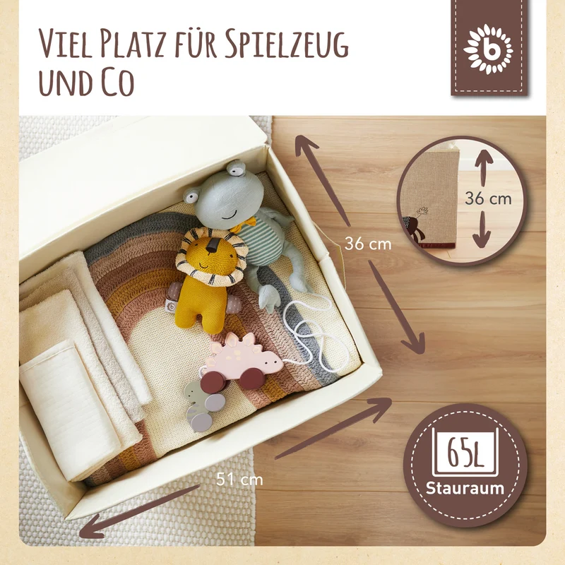 Aufbewahrungsbox Esel mit Deckel