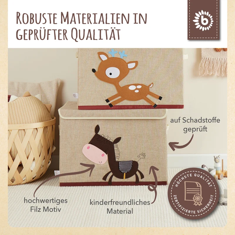 Aufbewahrungsbox Esel mit Deckel