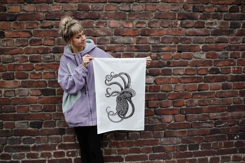 Geschirrtuch – Oktopus