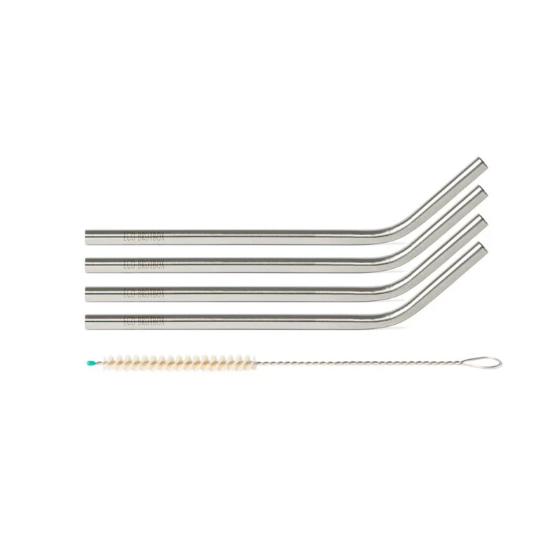 Trinkhalme gebogen 4er Set