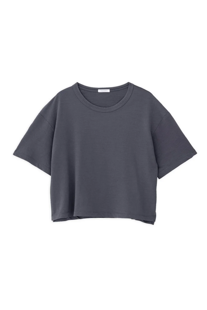 Light Futter Cropped Top Dusty Ciel