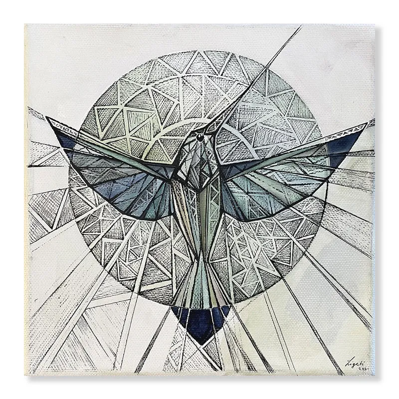 Minioriginal – Eisvogel – 20 x 20 cm