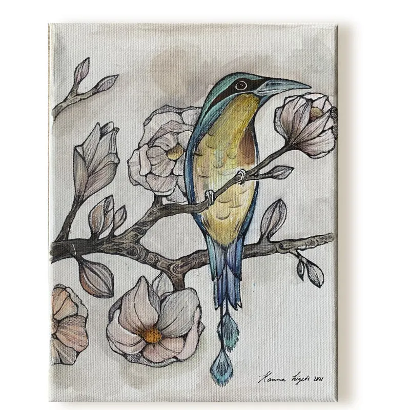 Minioriginal – Paradiesvogel – 18 x 24 cm