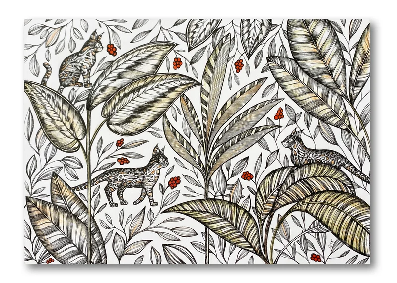 Minioriginal – Dschungel: Wildkatzen – 35 x 25 cm