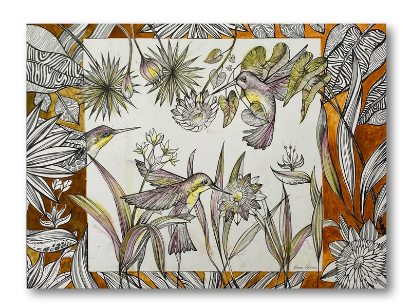 Minioriginal – Dschungel: Kolibris – 40 x 30 cm