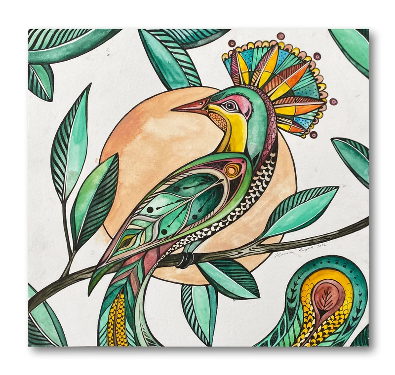 Minioriginal – Pfirsittich – 30 x 29 cm