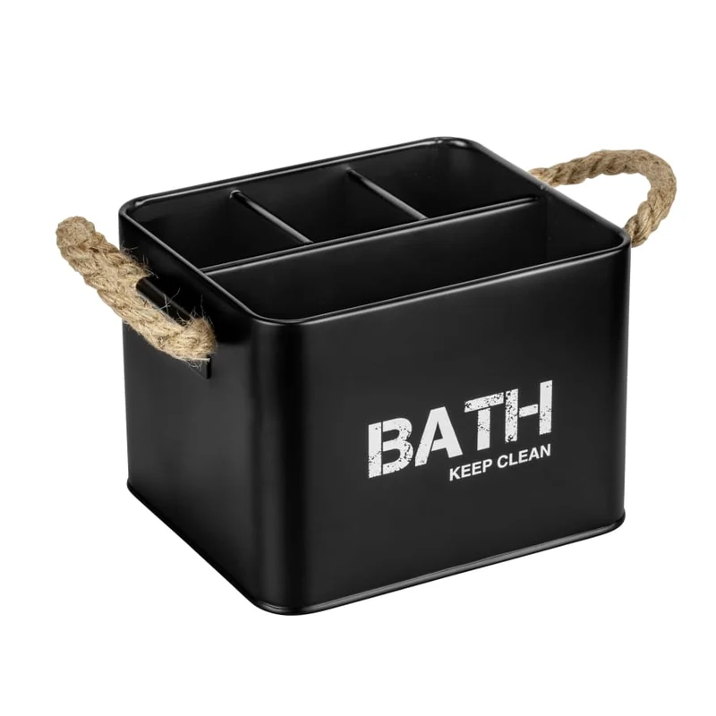 WENKO Badbox Gara mit 4 Fächern, Stahl