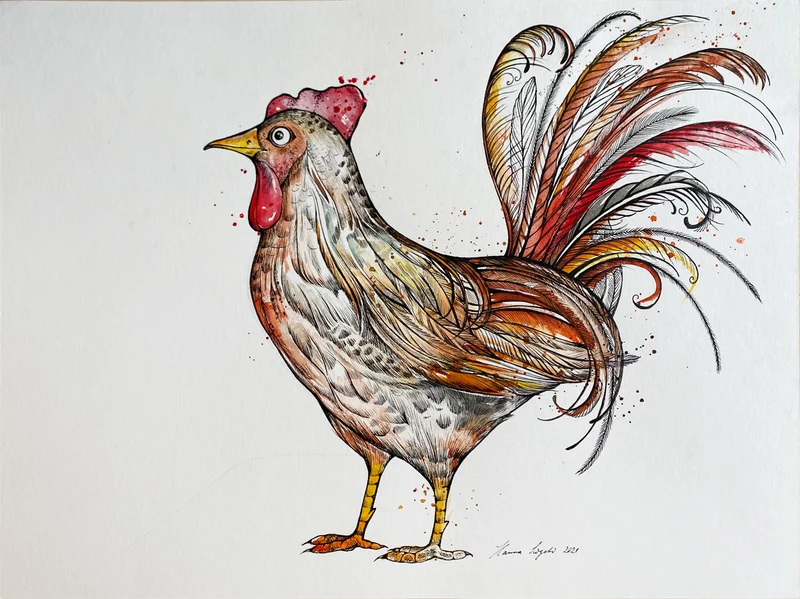 Minioriginal – Hähnry – 42 x 30 cm