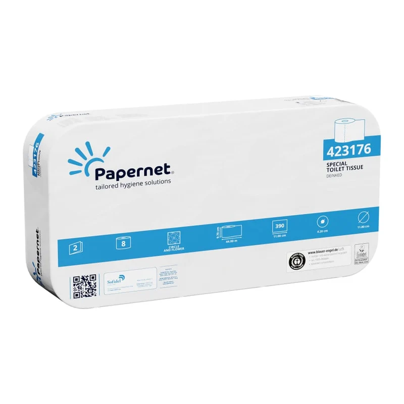 Papernet Toilettenpapier 2-lagig weiß, 400 Blatt