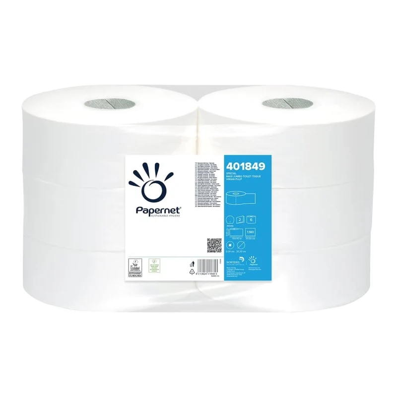 Papernet Maxi Jumbo Toilettenpapier 2-lagig hochweiß, 360 m