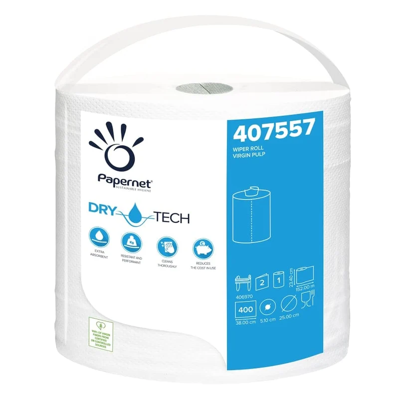 Papernet Dry Tech Industrieputztuchrolle 2-lagig, 152 m