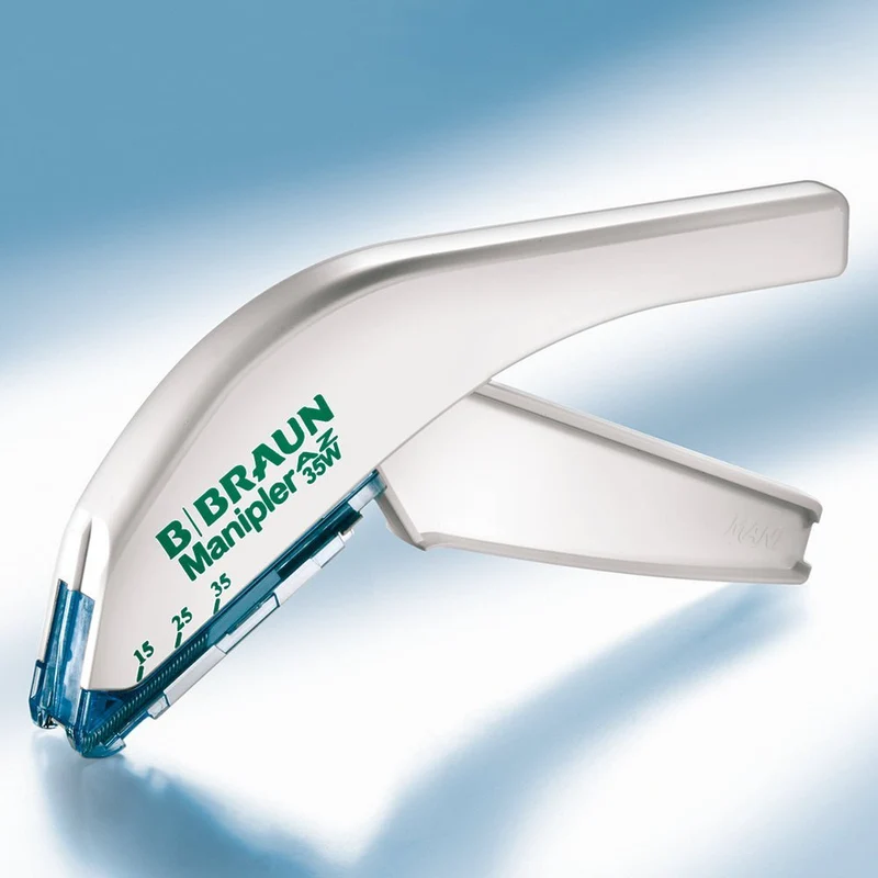 B. Braun Handtacker Manipler® AZ Einweg-Hautklammergerät, Vielseitig einsetzbar, 35 sterile Hautklammern, 6er Pack