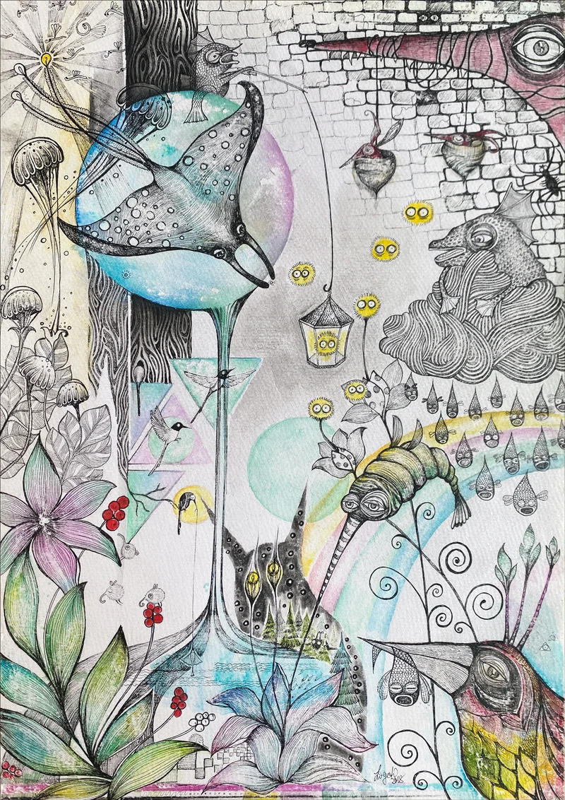 Minioriginal – Traum III – 30 x 42 cm