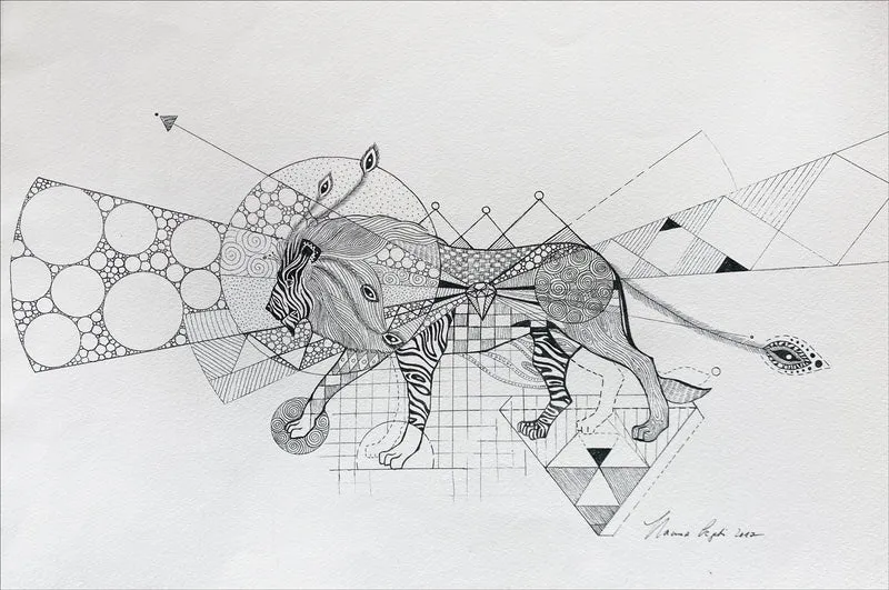 Minioriginal – Löwe – 40 x 25 cm