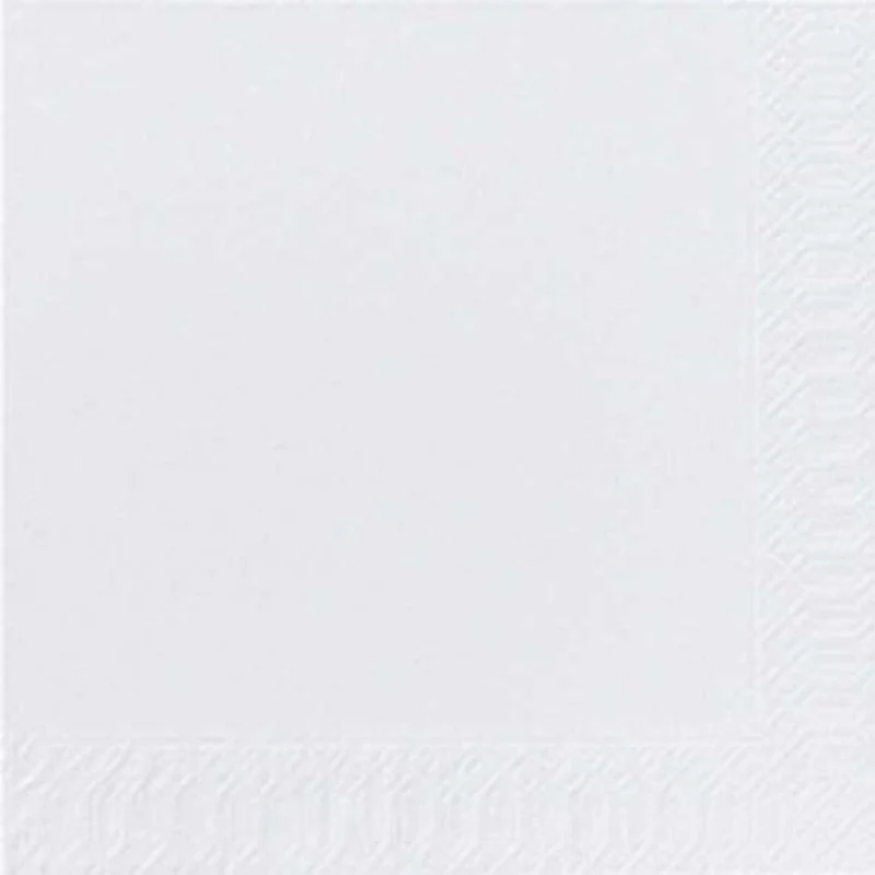 Duni Servietten 33 x 33 cm 3-lagig 1/4-Falz weiß