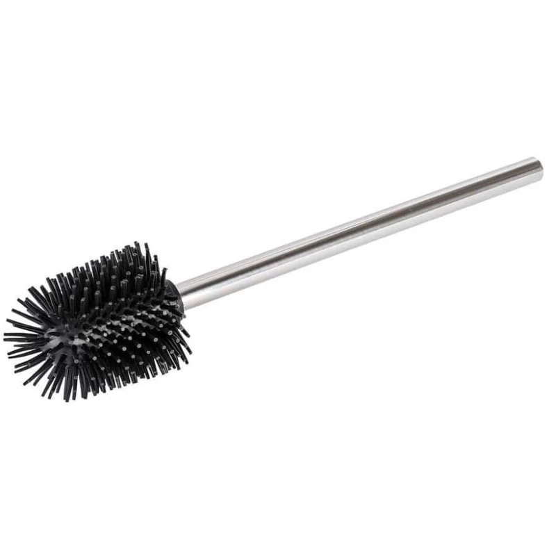 WENKO WC-Ersatzbürste mit Edelstahlstiel, Silikon Ø 7,5 cm