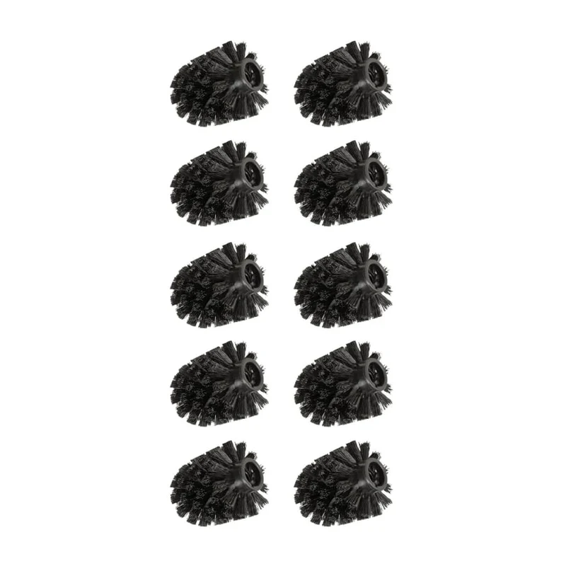WENKO Ersatzbürstenkopf für Toilettenbürsten, Ø 8 cm, schwarz