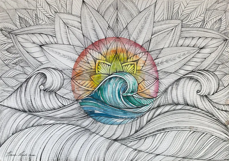 Minioriginal – Welle – 42 x 30 cm