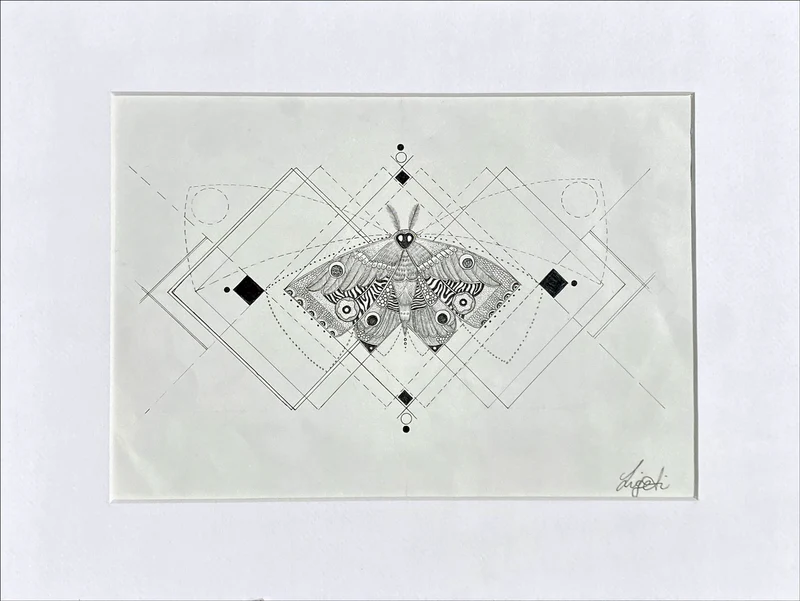 Minioriginal – Nachtfalter – 30 x 21 cm