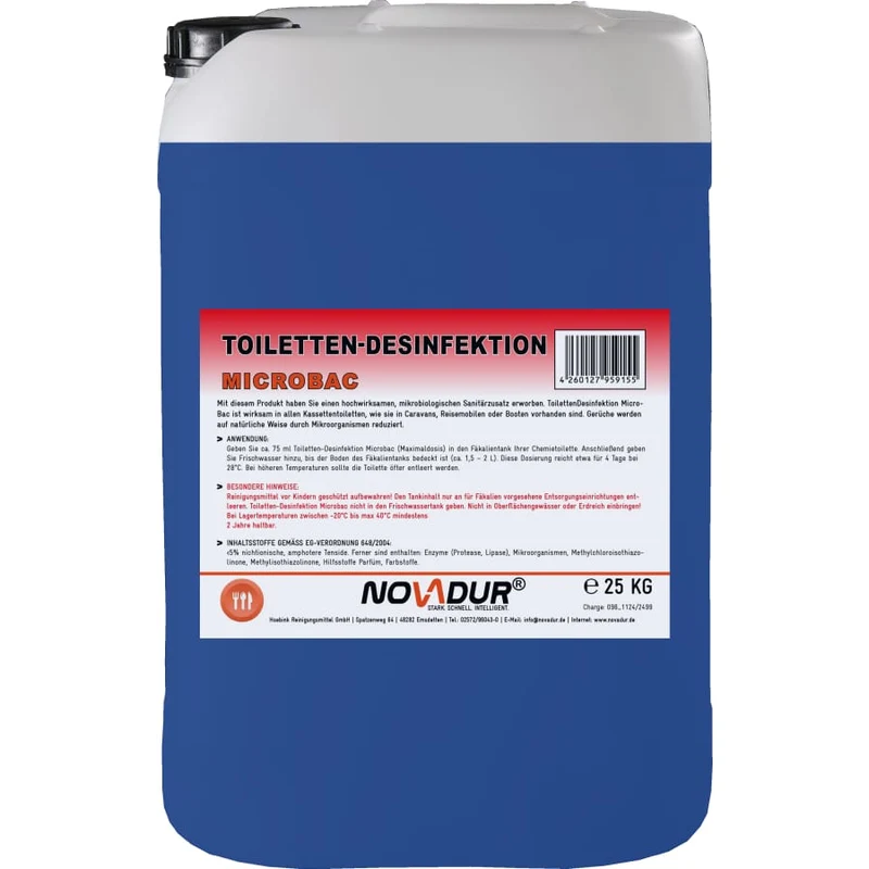 NOVADUR Sanitärflüssigkeit für Campingtoilette, MicroBac