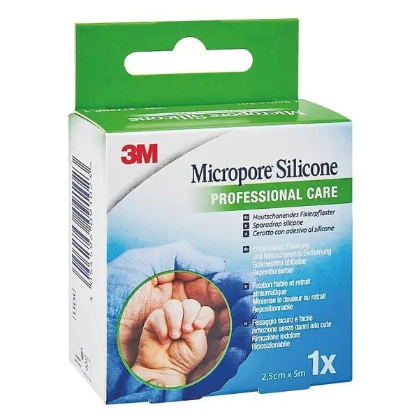Micropore Silicone 2,5 cm x 5 m