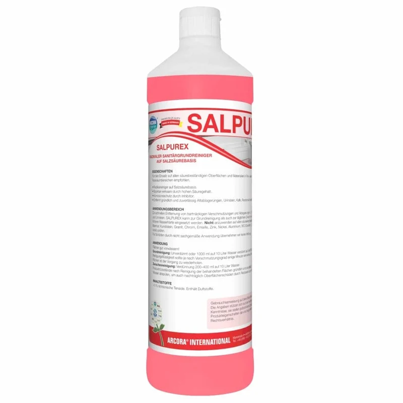 SALPUREX radikaler Sanitärgrundreiniger auf Salzsäurebasis