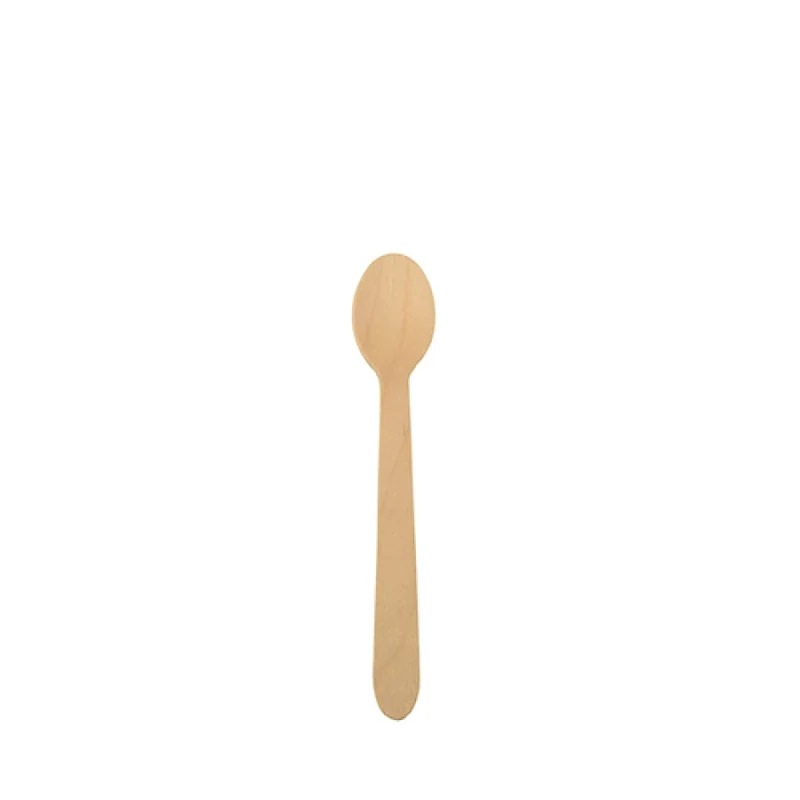 Papstar Pure Kaffeelöffel Holz, ungebleicht, 11 cm