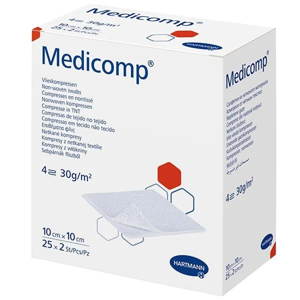 Medicomp Vlieskompressen - 4-fach