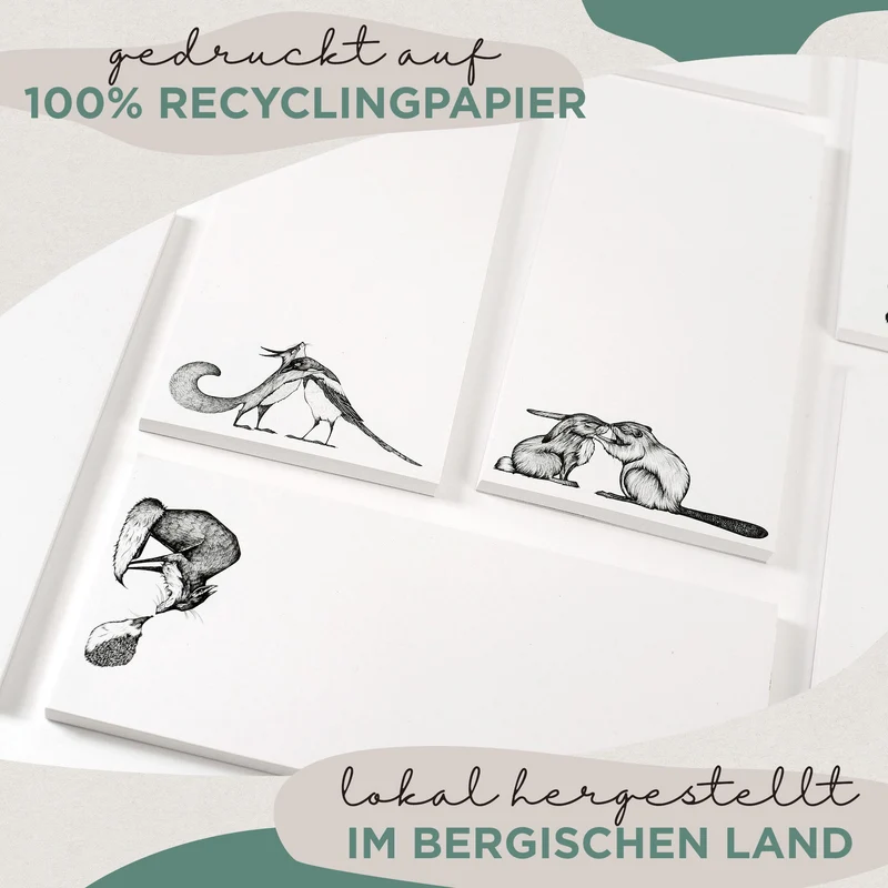 Notizblock – Kuscheltiere Trio