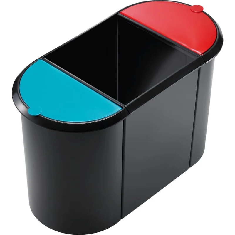 helit Trio-Papierkorb the triple, 20 + 9 + 9 Liter
