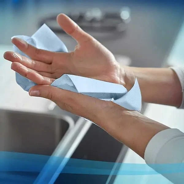 Scott Control Papierhandtücher | 1-lagig blau, interfold | 31,5 x 20 cm
