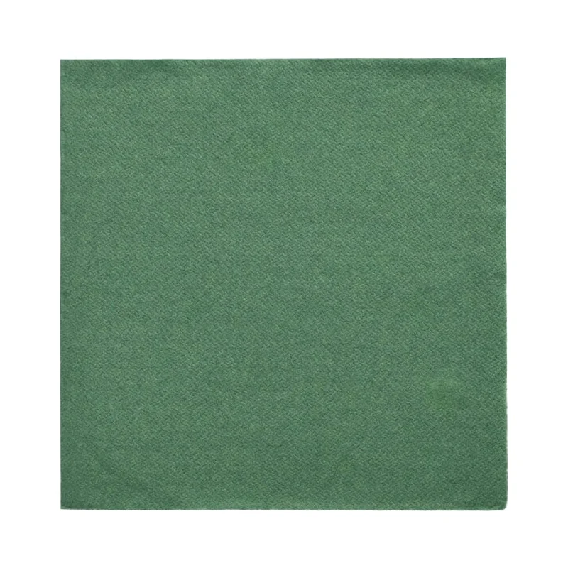 Papstar DAILY Collection Servietten, 32x32 cm, 1/4, dunkelgrün