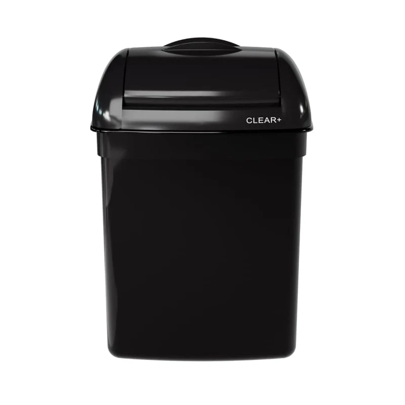 CWS Clear+ EcoBlack Hygienebehälter, 8 Liter, schwarz