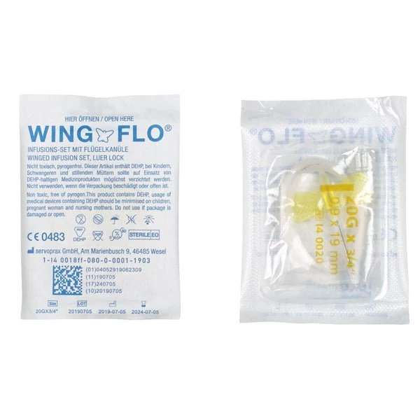 Wing-Flo Flügelkanülen - Einzeln steril verpackt