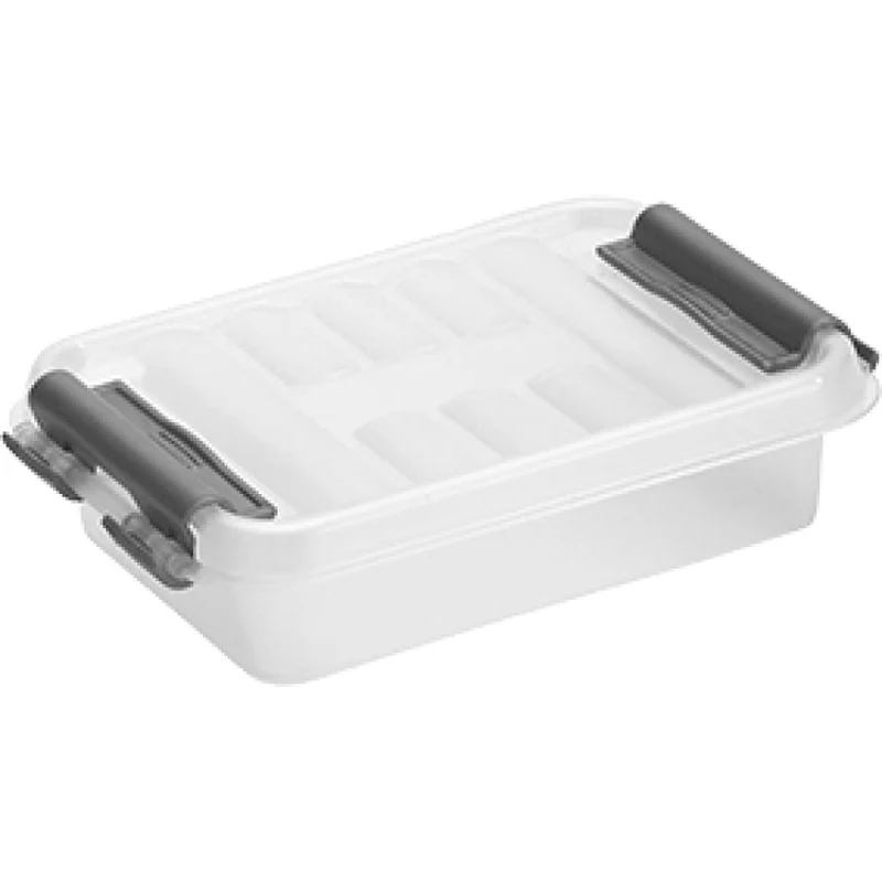 helit the q-line Aufbewahrungsbox mit Deckel, transparent
