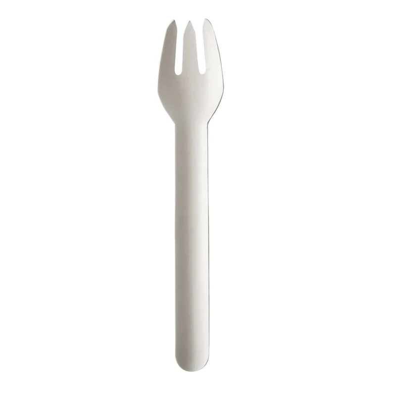 Papstar Pure Papier Gabeln, 15,5 cm, weiß