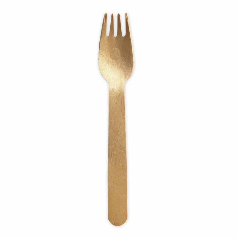 NATURESTAR Einweggabel aus Holz, wachsbeschichtet, 16 cm