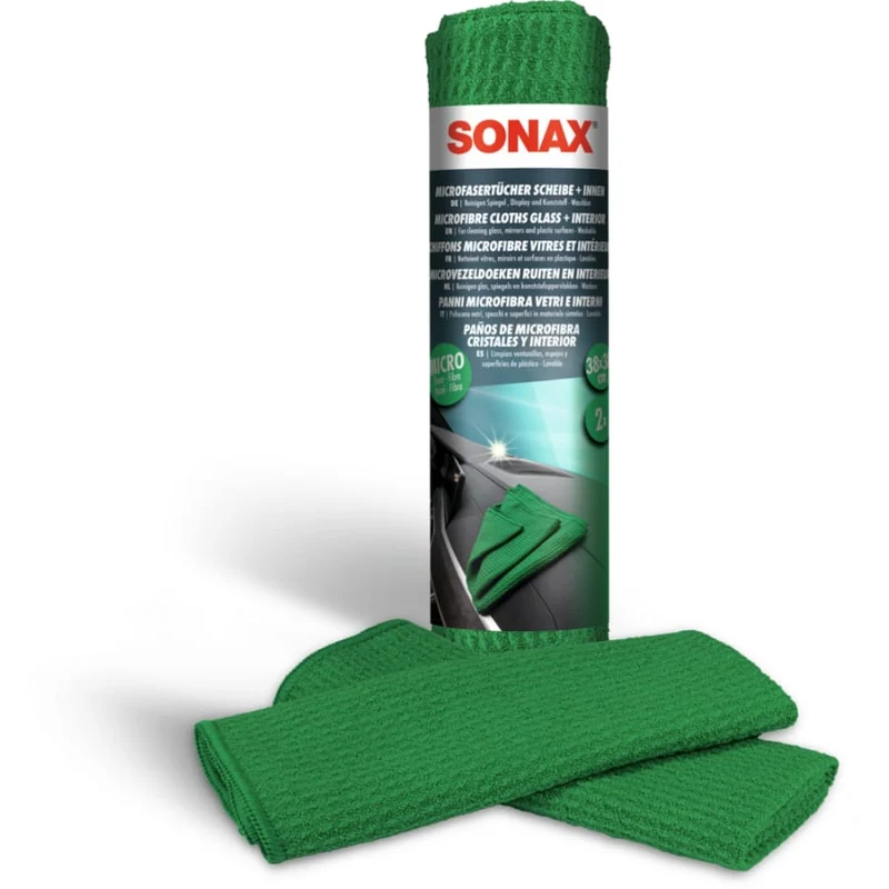 SONAX Microfaser-Tücher Scheibe+Innen