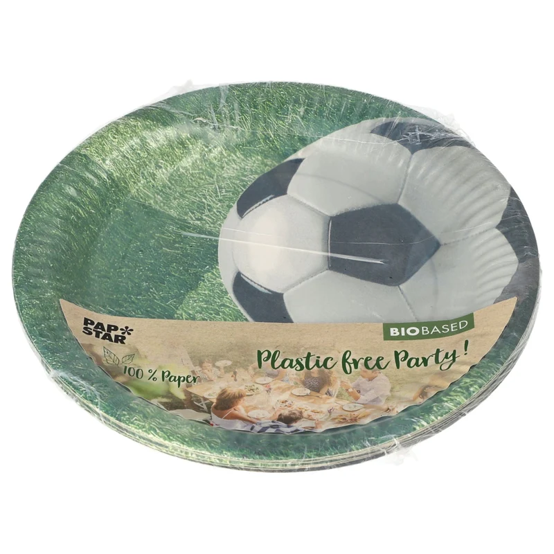 Papstar Pappteller, Football, Ø 23 cm