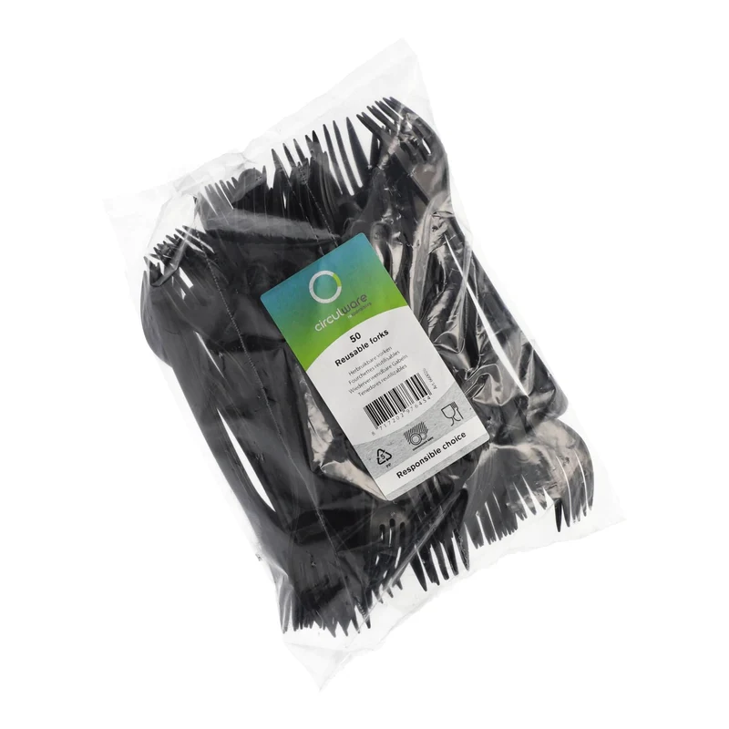Papstar Gabel, Bio-PP, 18,5 cm, schwarz